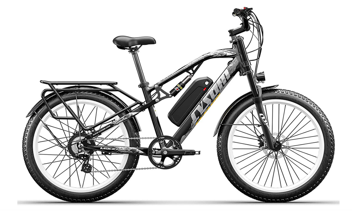 CYSUM M900 Pneumatici Grassi da 26 pollici Bicicletta elettrica 48V 1000W  Motore 17Ah Batteria rimovibile - Blu