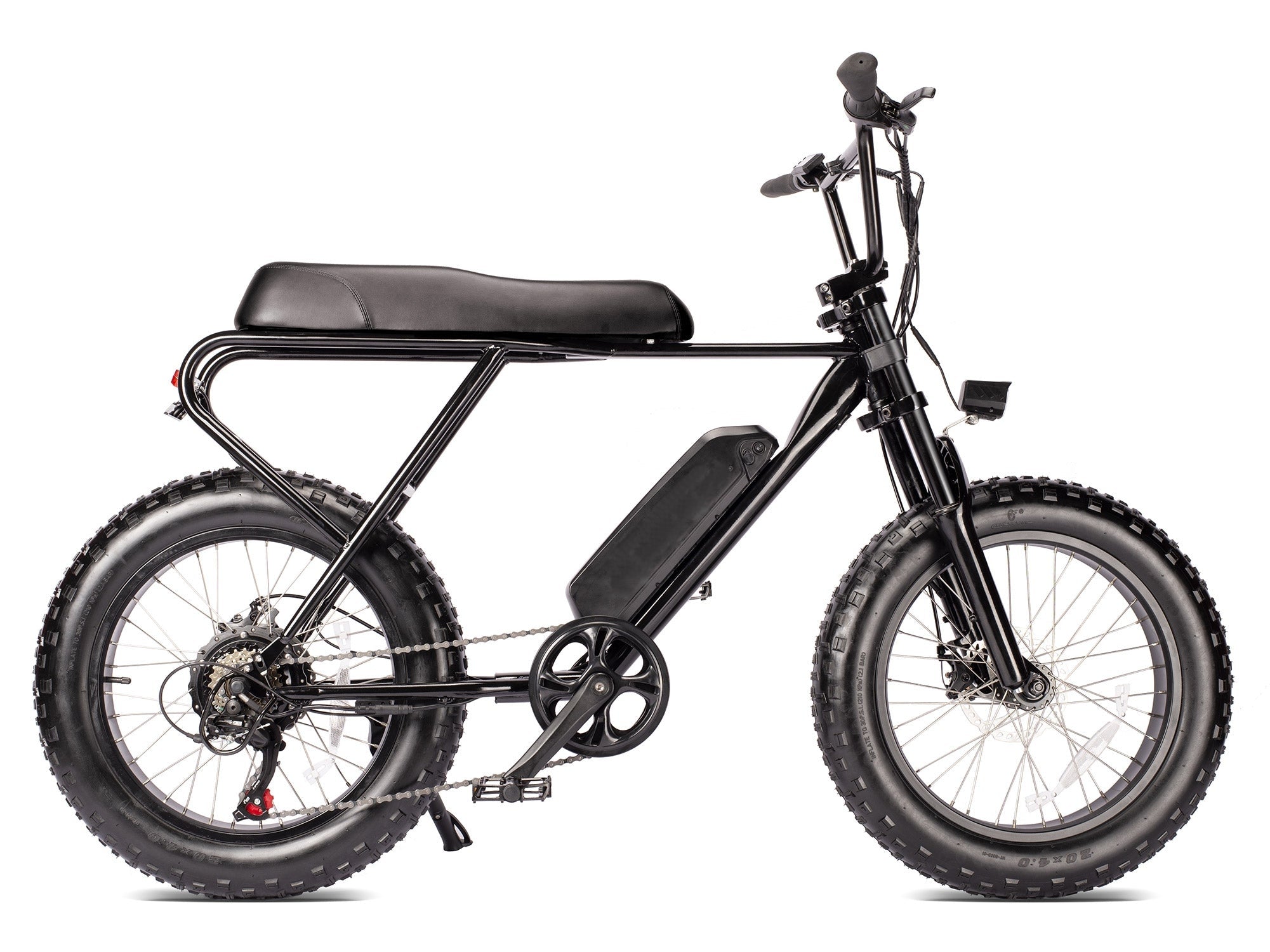 Ridefaboard Mini Swell Electric Bike 20Inch Fat Tires Off Road Electric Bike Black