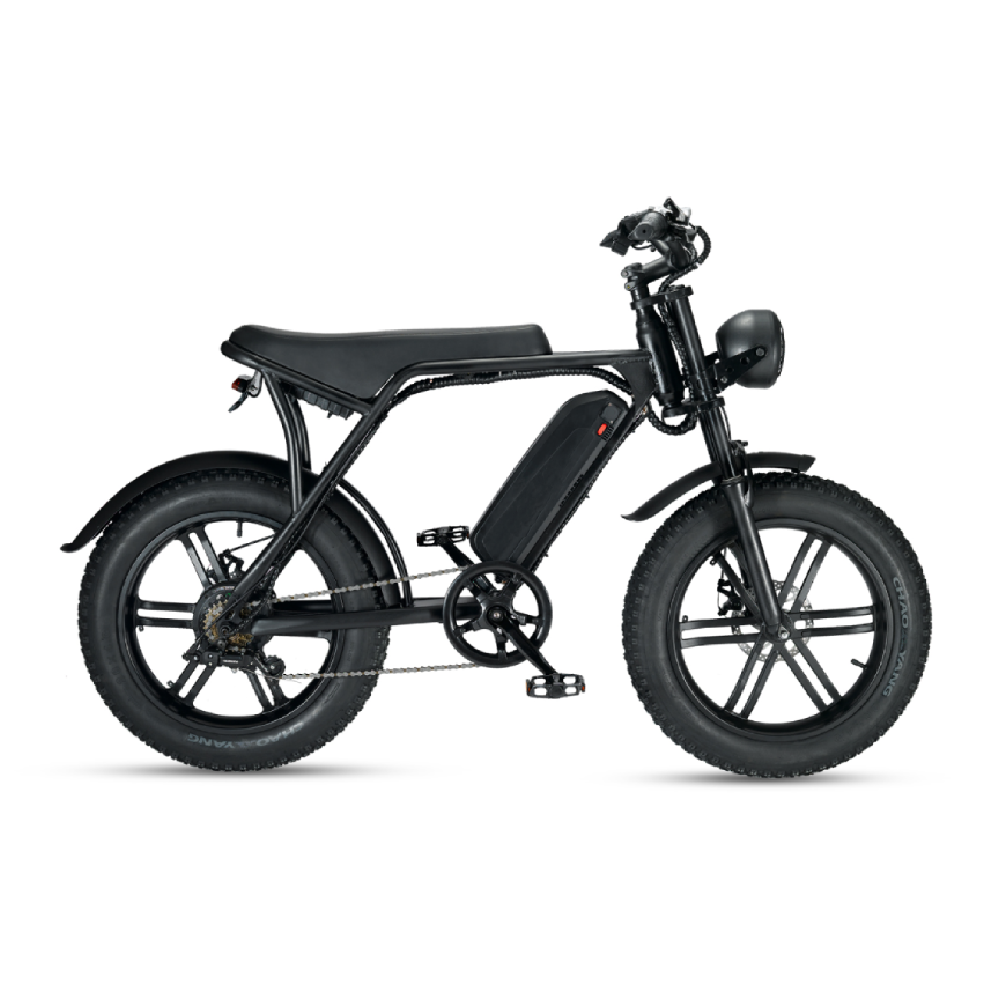 Bicicleta eléctrica de 750 W para adultos, bicicletas eléctricas plegables  de 20 x 4.0 pulgadas con batería extraíble de 48 V y 18 Ah, amortiguador