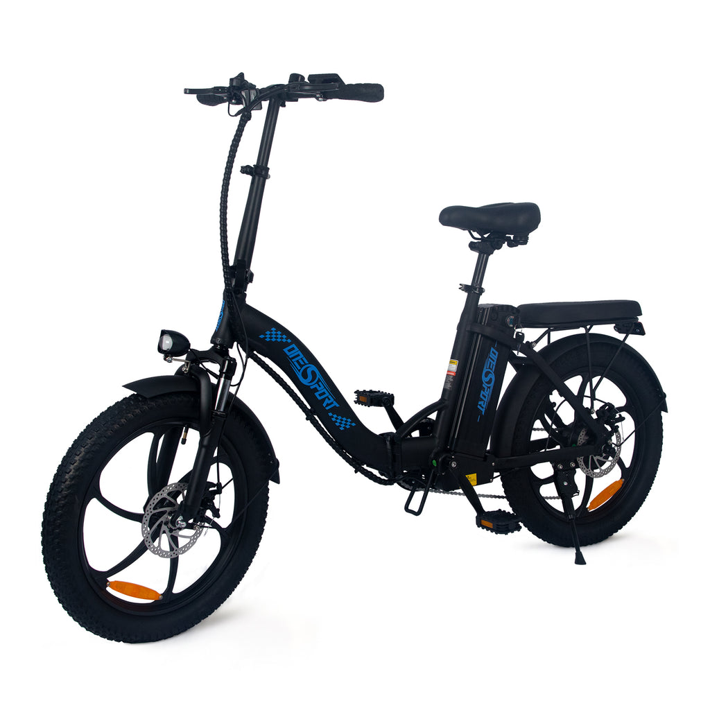 ONESPORT BK6 Electric Bike 48V 350W Motor 10Ah Battery 7 Speed Gear Front Suspension and Dual Disc Brakes 20*3.0 inch Tire Ebike