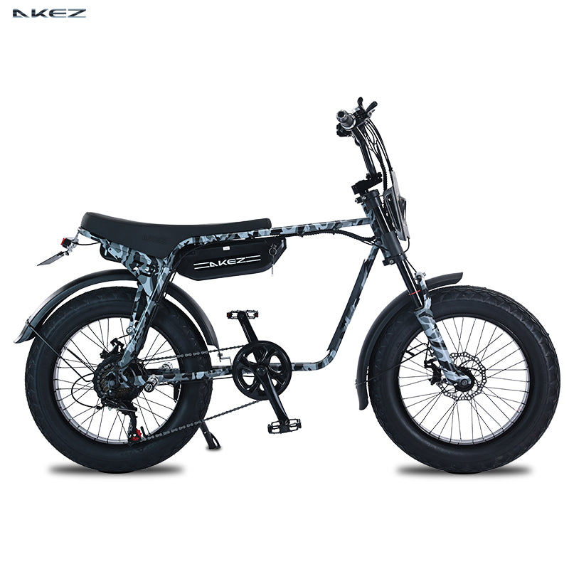 AKEZ Retro Electric Scooter Bike ZX 750W 3 speeds