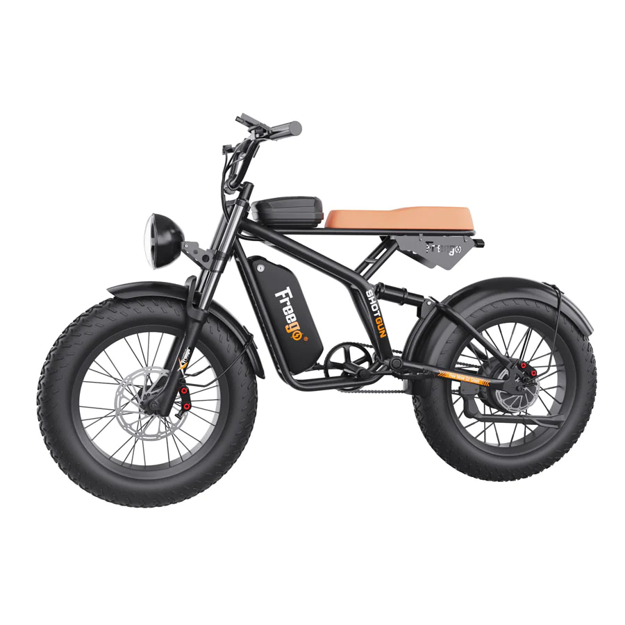 Powerful 1400W Electric Bike with 20-Inch Fat Tires and 34 MPH Top Speed