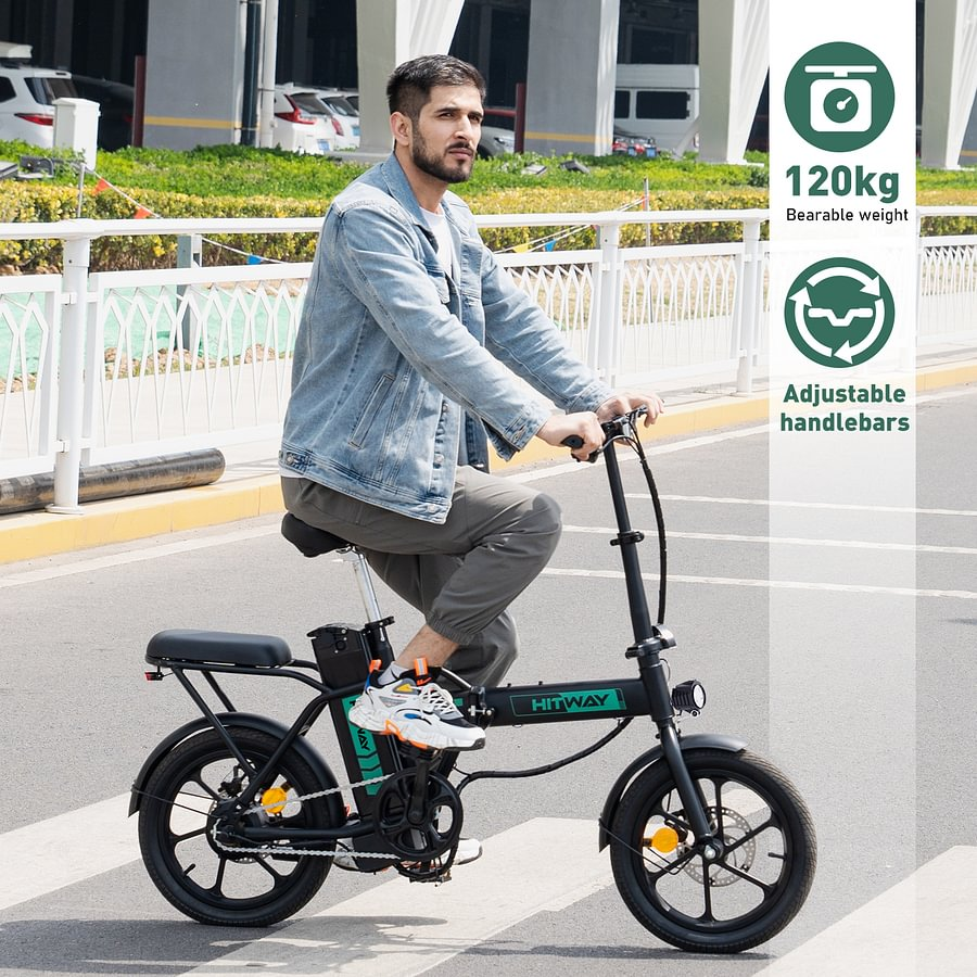 Hitway BK5 Folding Electric Bike, 8.4Ah/36V Lithium Battery, Easy Folding Design