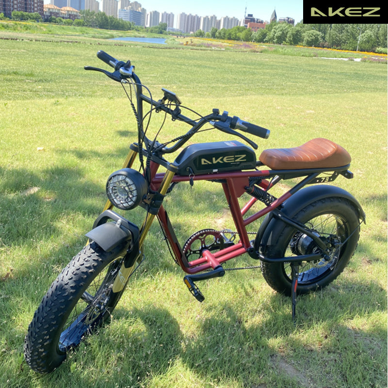 AKEZ Electric Scooter Bike S2 20″ Fat Tire Top speed 28MPH (45KM/H)