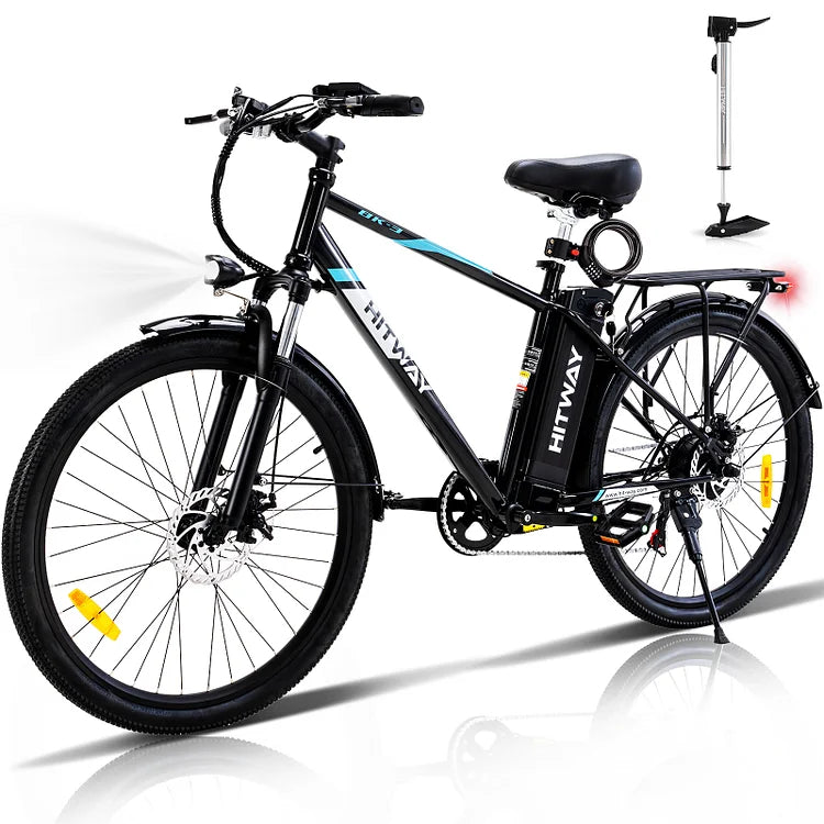 Bici elettrica HITWAY, batteria rimovibile 750W / 48V / 14Ah, 20MPH /  35-75Miles, pneumatico grasso 26