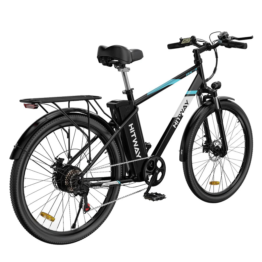 HITWAY BK3S Elektro fahrrad, 36V/14Ah abnehmbare Batterie, 3 Fahrmodi und 7 Zahnräder