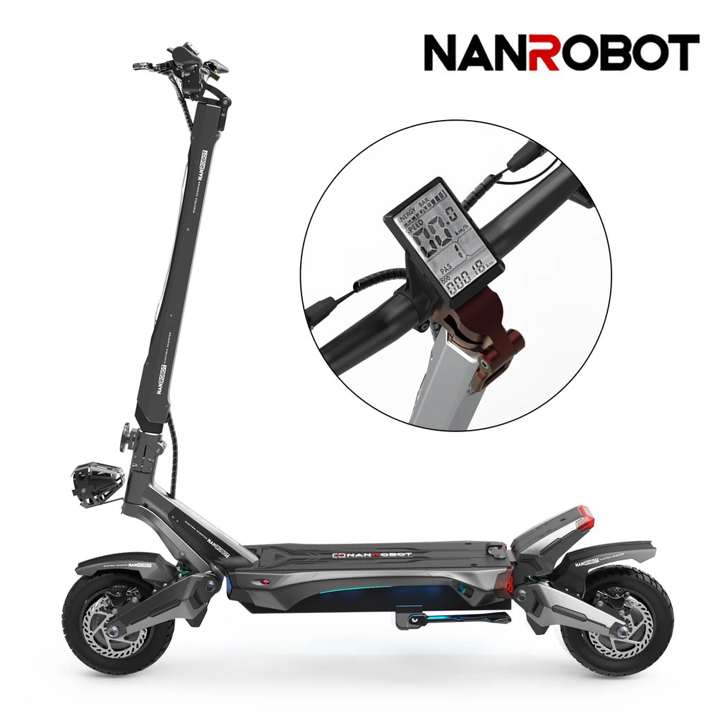 NANROBOT N6 Elektroroller 2000W Motor 10" Luftreifen, bis zu 40 mph &; 40 Meilen