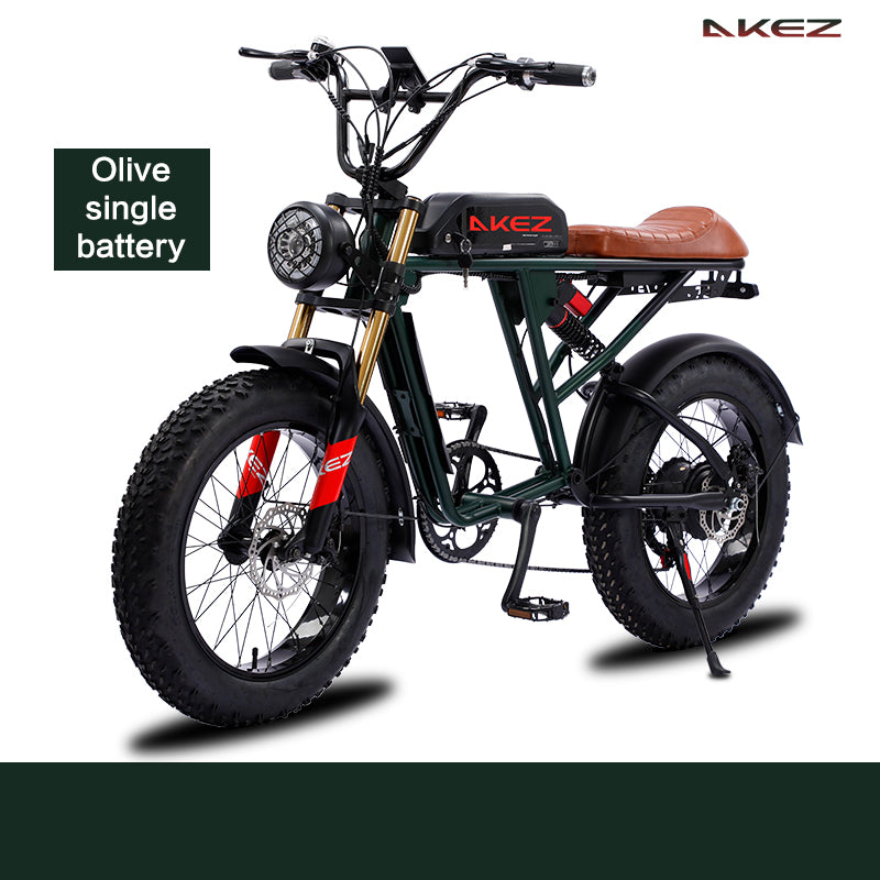 AKEZ Electric Scooter Bike S2 20″ Fat Tire Top speed 28MPH (45KM/H)