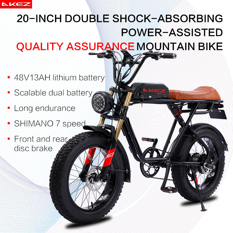 Bicicleta eléctrica plegable para adultos, motor de 750 W, batería  extraíble de 48 V 20 AH, bicicleta eléctrica de 30 MPH, neumático grueso de  20